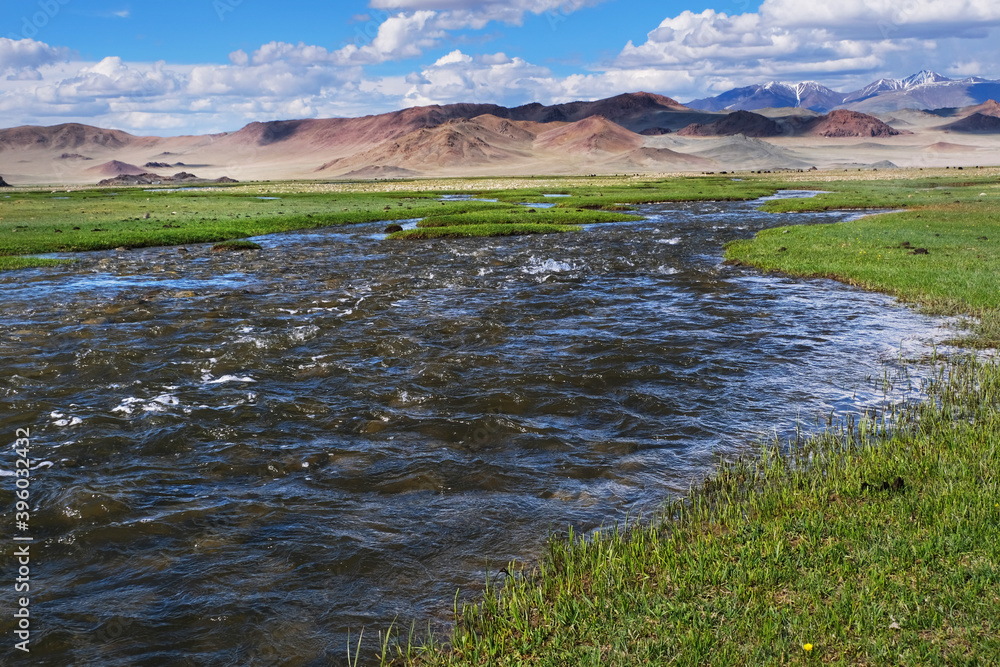 Wall mural Mongolian landscape