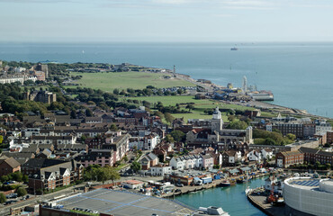 Portsmouth and Southsea, aerial view