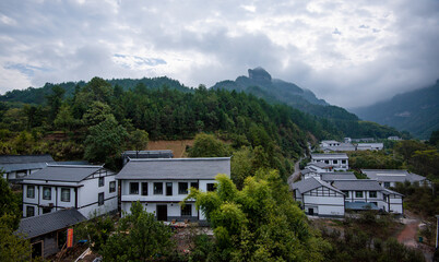 Beautiful landscape of Tianmen mountain national park, Hunan province, Zhangjiajie The Heaven Gate of Tianmen Shan, mountain in china