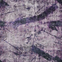 Naklejka premium Dark moody purple and green seamless textural repeat pattern. Highly intricate and deeply detailed background swatch. Luxurious rich fashion textile feel.