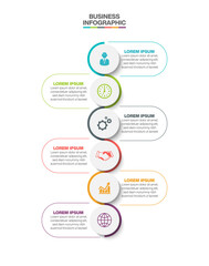 Business data visualization. timeline infographic icons designed for abstract background template milestone element modern diagram process technology digital marketing data presentation chart Vector
