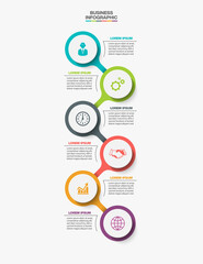 Business data visualization. timeline infographic icons designed for abstract background template milestone element modern diagram process technology digital marketing data presentation chart Vector
