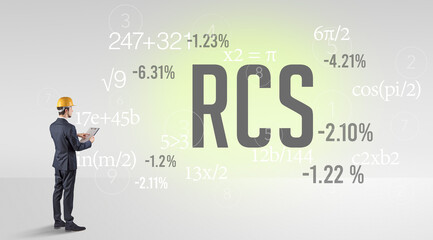 Technology Engineer in hard hat with RCS abbreviation
