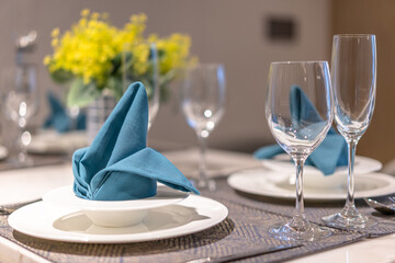 table setting for a dinner
