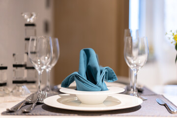 table setting for a dinner