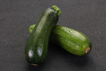 Raw ripe zucchini
