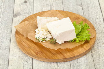 Greek traditional Feta soft cheese