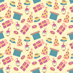 Happy Birthday pattern cute in vector