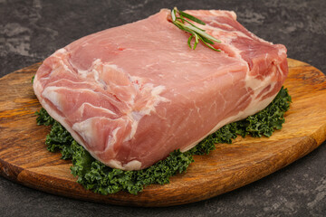 Pork meat piece for cooking