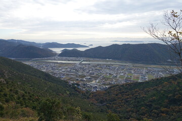兵庫県赤穂市の雄鷹台山の美しい景色
