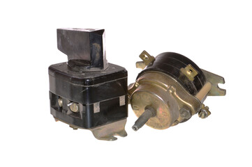 electrical switch isolated on white background