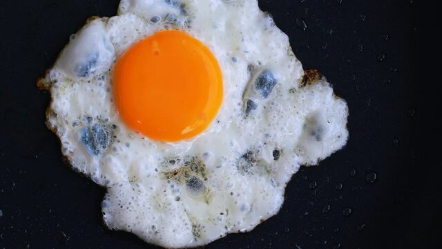 egg on a frying pan