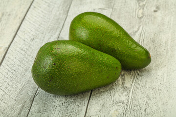 Two ripe exotic avocado vegetable