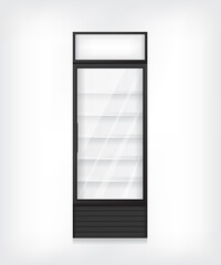Commercial refrigerator illustration
