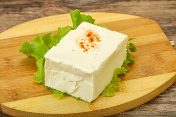 Greek traditional soft feta cheese