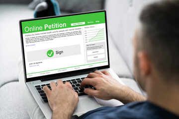 Filling And Signing Online Petition Form