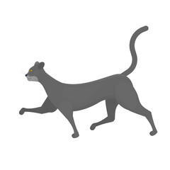 Cat. Walking cat, vector illustration