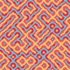 Abstract Geometric Pattern generative computational art illustration