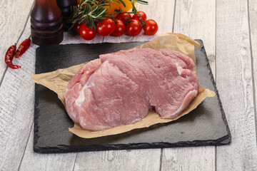 Raw pork meat