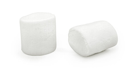 Marshmallows isolated on white background