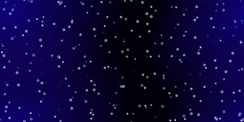 Falling Snowflakes seamless pattern flying snow