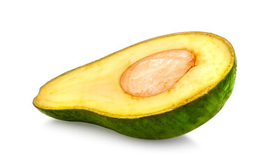 Avocado isolated on a white background.