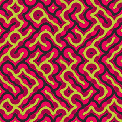 Abstract Geometric Pattern generative computational art illustration