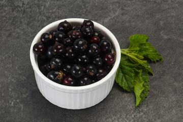 Fresh ripe sweet black currant