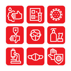 Coronavirus Protection Icons