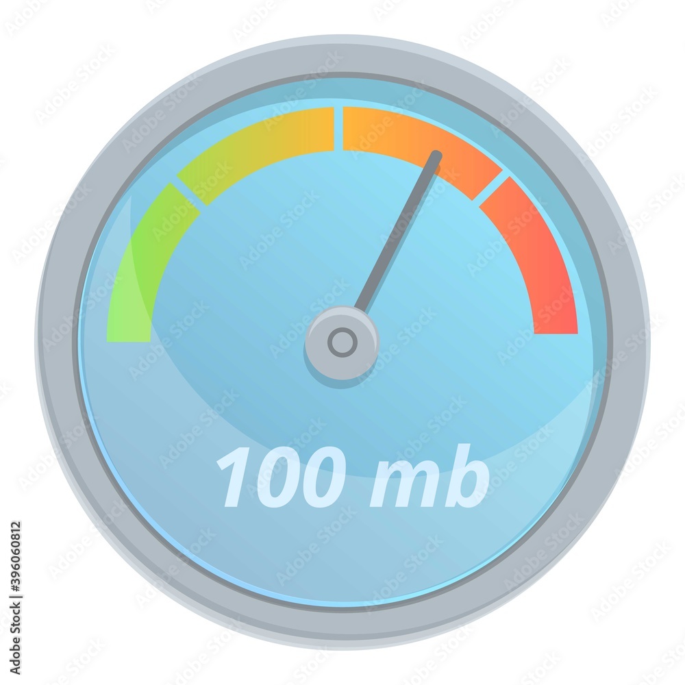 Poster internet speed computer icon. cartoon of internet speed computer vector icon for web design isolated