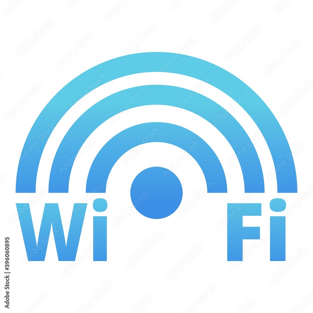 Poster wifi zone icon. cartoon of wifi zone vector icon for web design isolated on white background