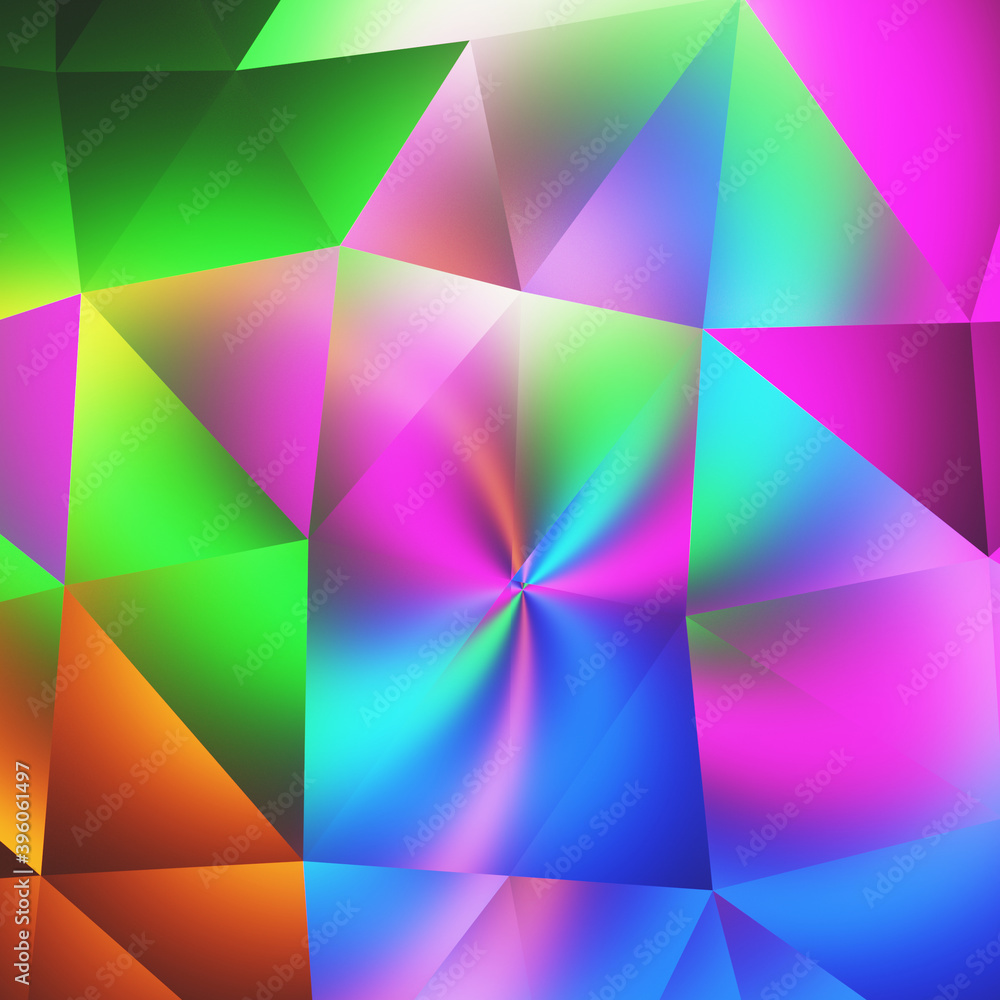 Poster bstract metallic triangular colorful background with copy space