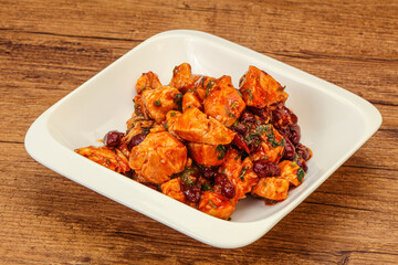 Roasted Chicken breast with bean