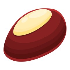 Chestnut nature icon. Cartoon of chestnut nature vector icon for web design isolated on white background