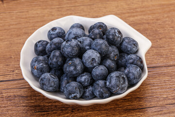 Sweet fresh juicy blueberries heap