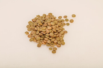 Vegan cuisine - Dry lentil heap