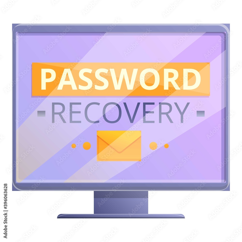 Poster keyhole password recovery icon. cartoon of keyhole password recovery vector icon for web design isol