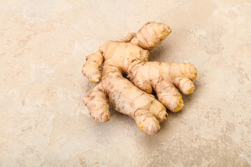 Natural organic raw ginger root