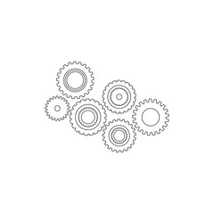 Gear Logo Template vector icon illustration design