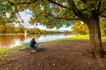 Fabyan Forest Preserve view in Illinois