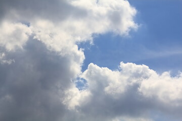 A beautiful painting created by nature from clouds and blue sky.