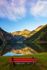 Obraz premium Majestic Lakes - Vilsalpsee / Traualpsee