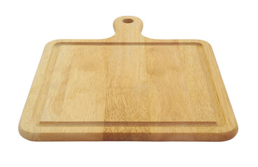 Fototapeta premium Natural cutting board isolated on white