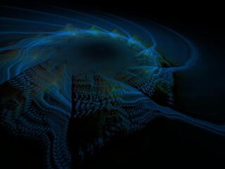 Imaginatory fractal background Image