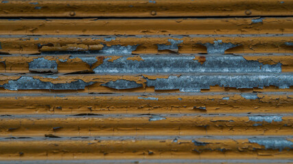 Naklejka premium rusty and stripped orange iron background 