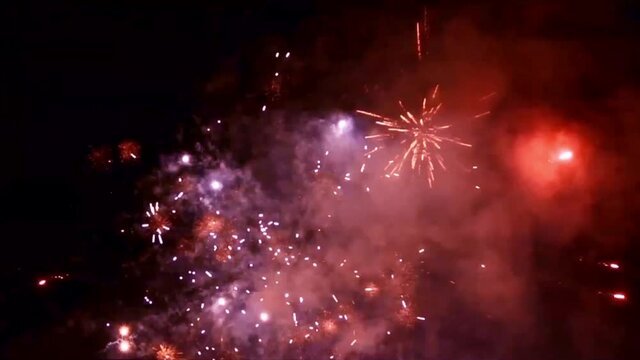 firework with sound, new year
