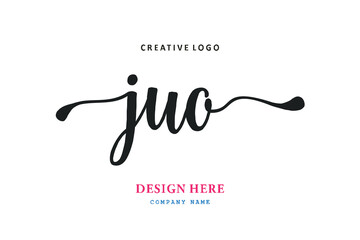 JUO lettering logo is simple, easy to understand and authoritative