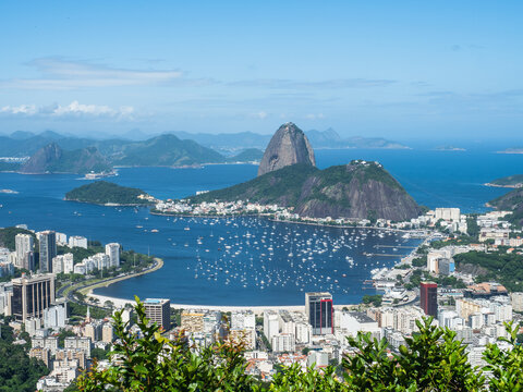 Photo of the beautiful and magical city of Rio de Janeiro. Urban landscape. Concept of leisure and travel