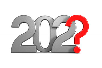 unknown new year. Isolated 3D illustration