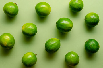 Pattern from lime on the green back